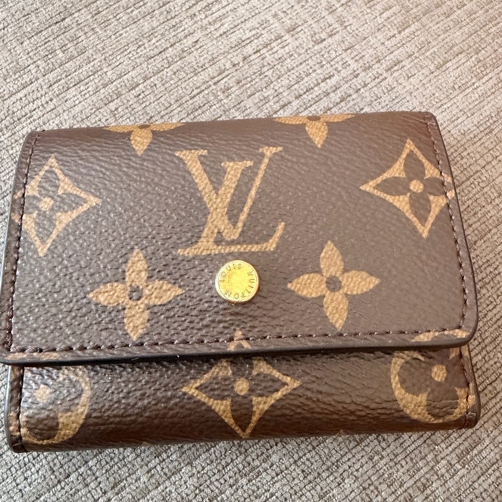 Louis Vuitton Brown and Gold Monogram Wallet